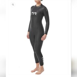 TYR Black Full-Body Wetsuit with Bag